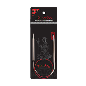 ChiaoGoo Knit RED Circular Needles - US 7 (4.5mm) - 9 Needles at