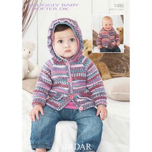 Sirdar Snuggly Baby And Children Patterns 1486 Hooded Cardigans Pattern