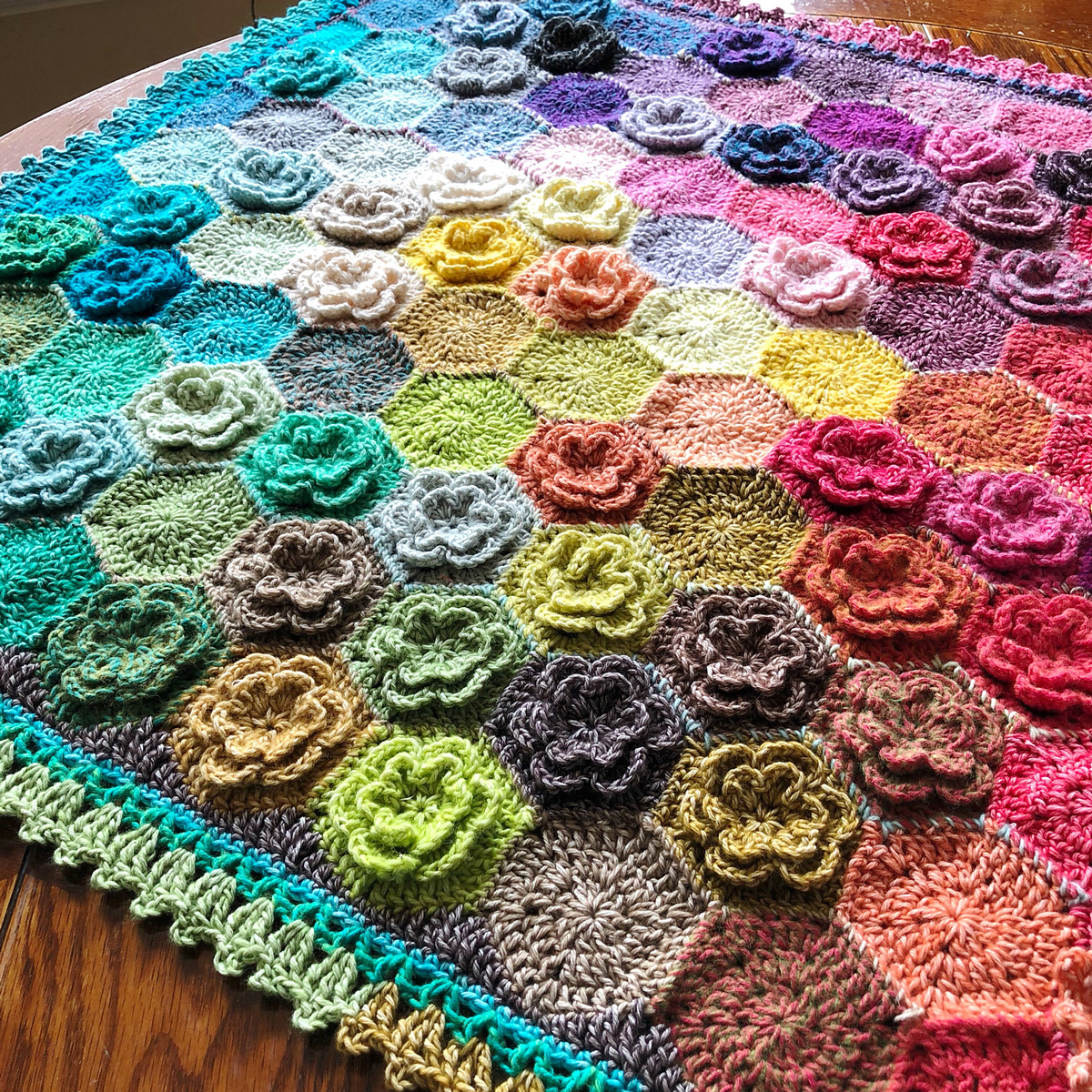 Honey Bunch Blanket Crochet Kit - Pattern